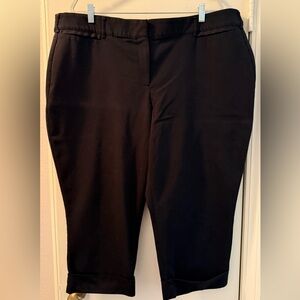 Lane Bryant Ashley Style Black Cropped Pants
